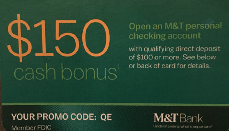 M&T Bank is Offering a New $150 Checking Account Bonus - Miles to Memories
