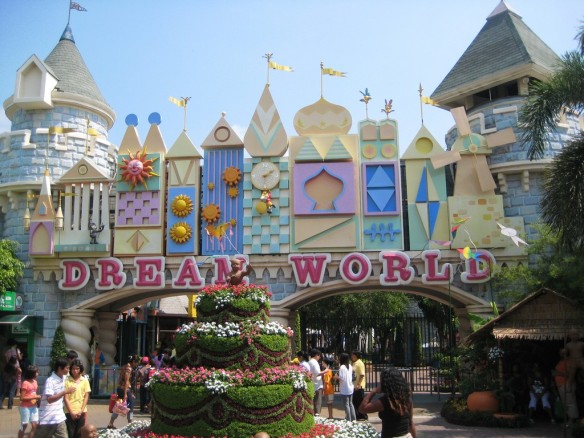 The entrance to Dream World is also nicknamed Bangkok Disneyland.
