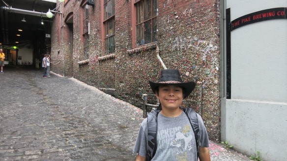 The "Gum Wall" is a Seattle landmark and it is FREE! :)