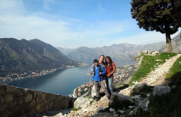 My wife, son & I in Kotor, Montenegro in March, 2013.
