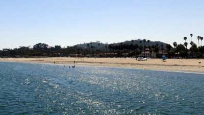 The beach in Santa Barbara, California.