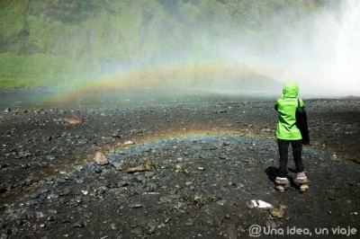 Rainbow In Iceland.
