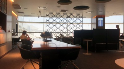 A conference area in the Amex Centurion Lounge.