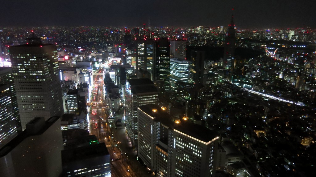 Shinjuku night view.