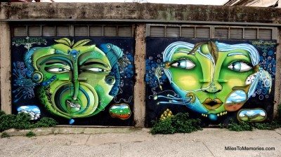 Street art in Valparaiso, Chile.