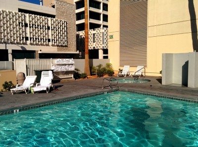Pool area at The D.