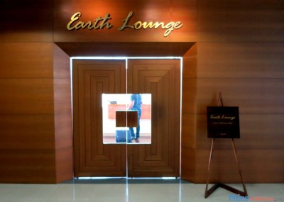 The Earth Lounge Cochin's entrance.