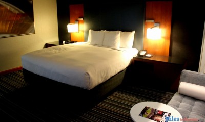 Grand Hyatt DFW suite bedroom.