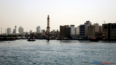 Pulling out of the Dubai Ferry terminal.