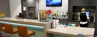 Admiral's Club LAX Remote Terminal food & drinks.