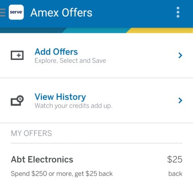 Amex Offers Serve