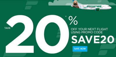 frontier airlines 20 off