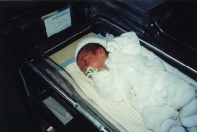 Shawn Reece shortly after birth in 2000. I can't wait to see what my daughter looks like!