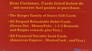 The terms in store indicate fixed VIsa & MC gift cards should still earn fuel points.