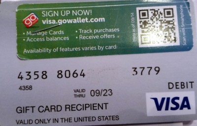 visa gift card scam