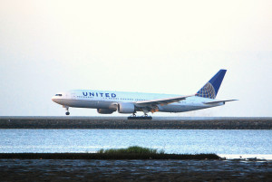 United 777-200. Photo by Bill Abbott.