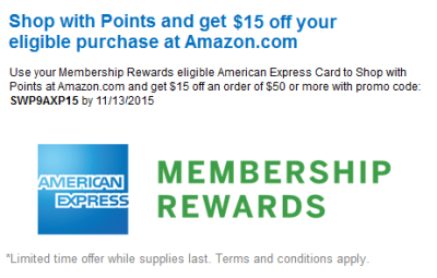 amazon amex shop with points 15 off