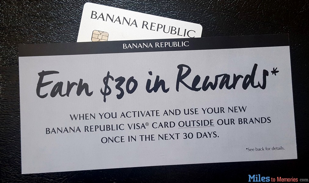 banana republic visa sign up bonus