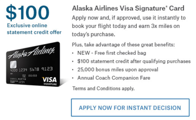Alaska Airlines Visa 30K Bonus