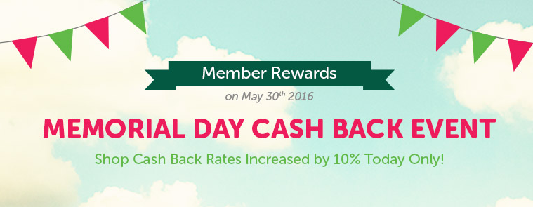 Top Cashback Memorial Day Promotion