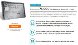 American Express Business Platinum Card Bonus