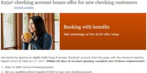 Wells Fargo Checking Account Bonus