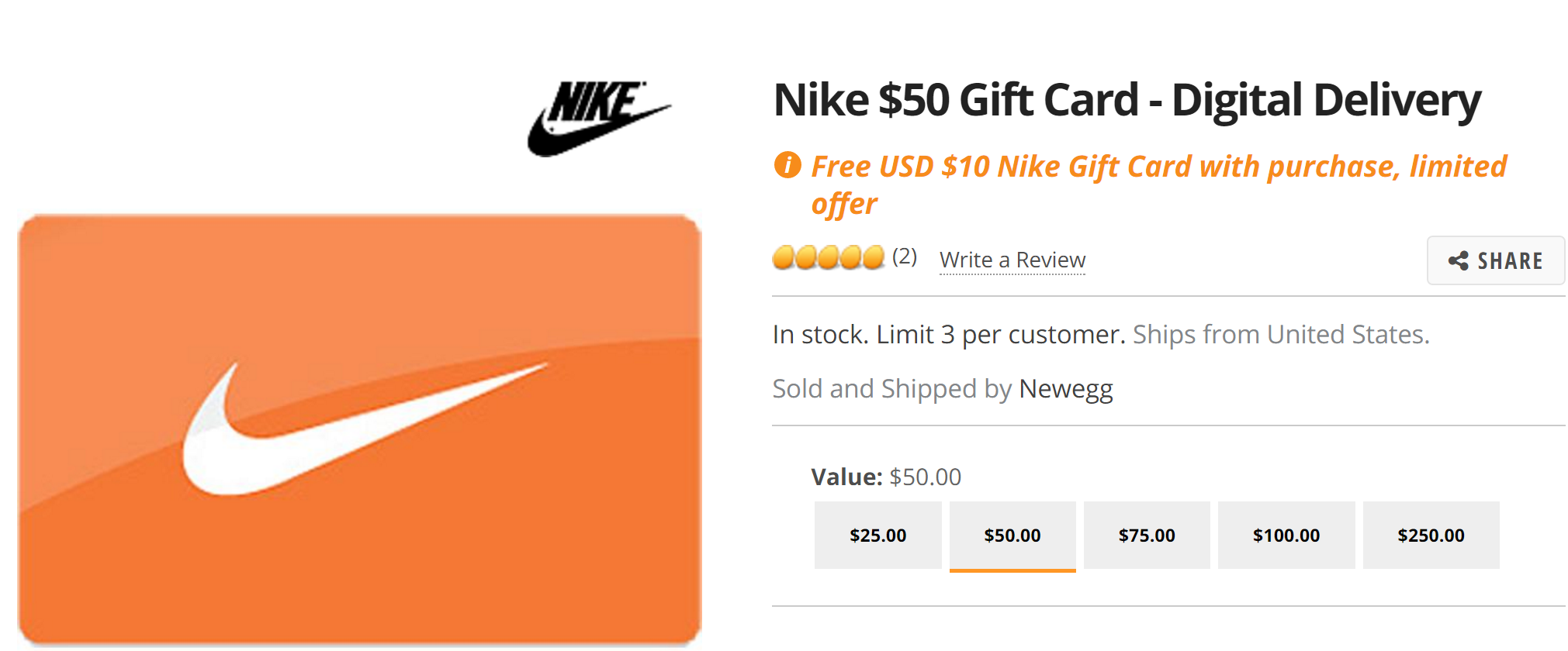 nike discounted gift cards