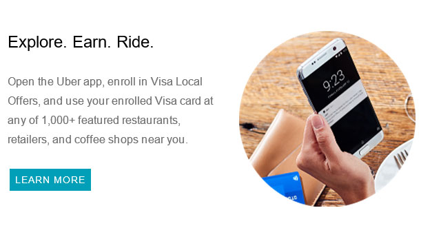 Uber Visa Local Offers