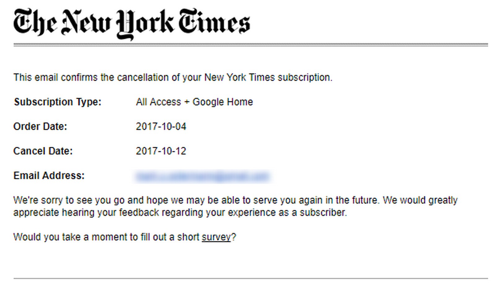 Cancelling The New York Times
