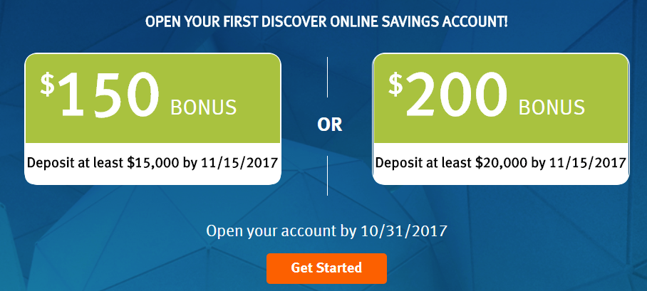 Discover Savings Bonuses