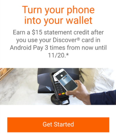 discover android samsung pay promo