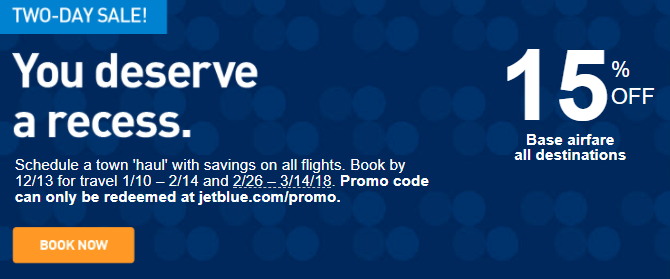 JetBlue Fare Sale