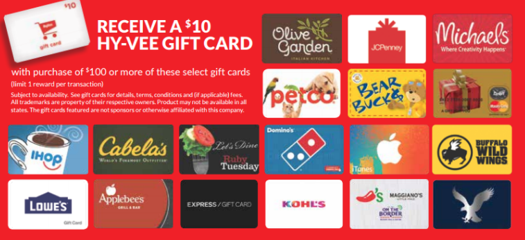 Hy-Vee Gift Card Promotion
