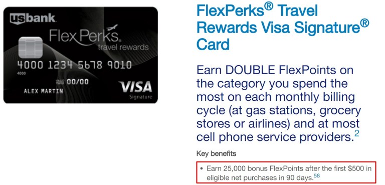 US Bank FlexPerks Travel Rewards Card