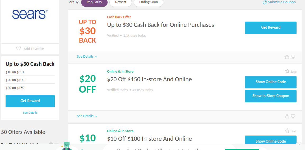 RetailMeNot Cashback Feature: Huge Savings