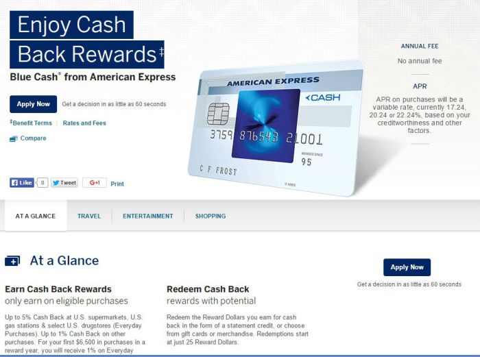 Amex Old Blue Cash Dead