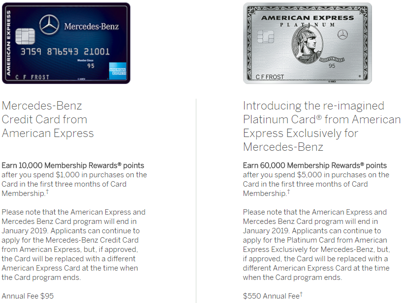 American Express Platinum Mercedes Benz Card