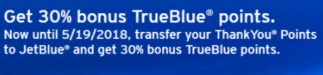 Transfer ThankYou Points to JetBlue