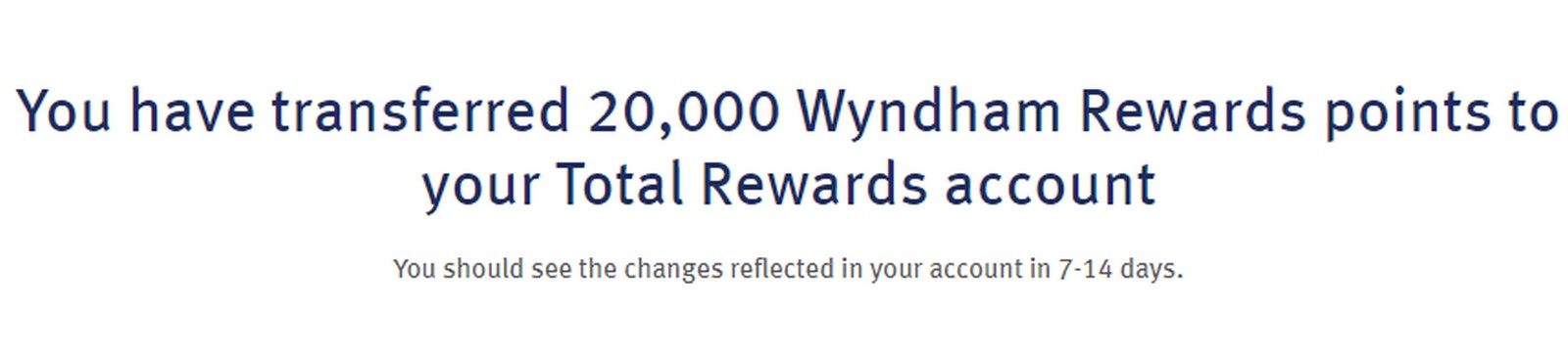 Transfer Points Between Wyndham & Total Rewards 