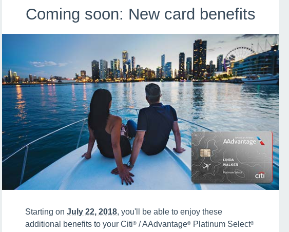 Citi AAdvantage Credit Card New Benefits