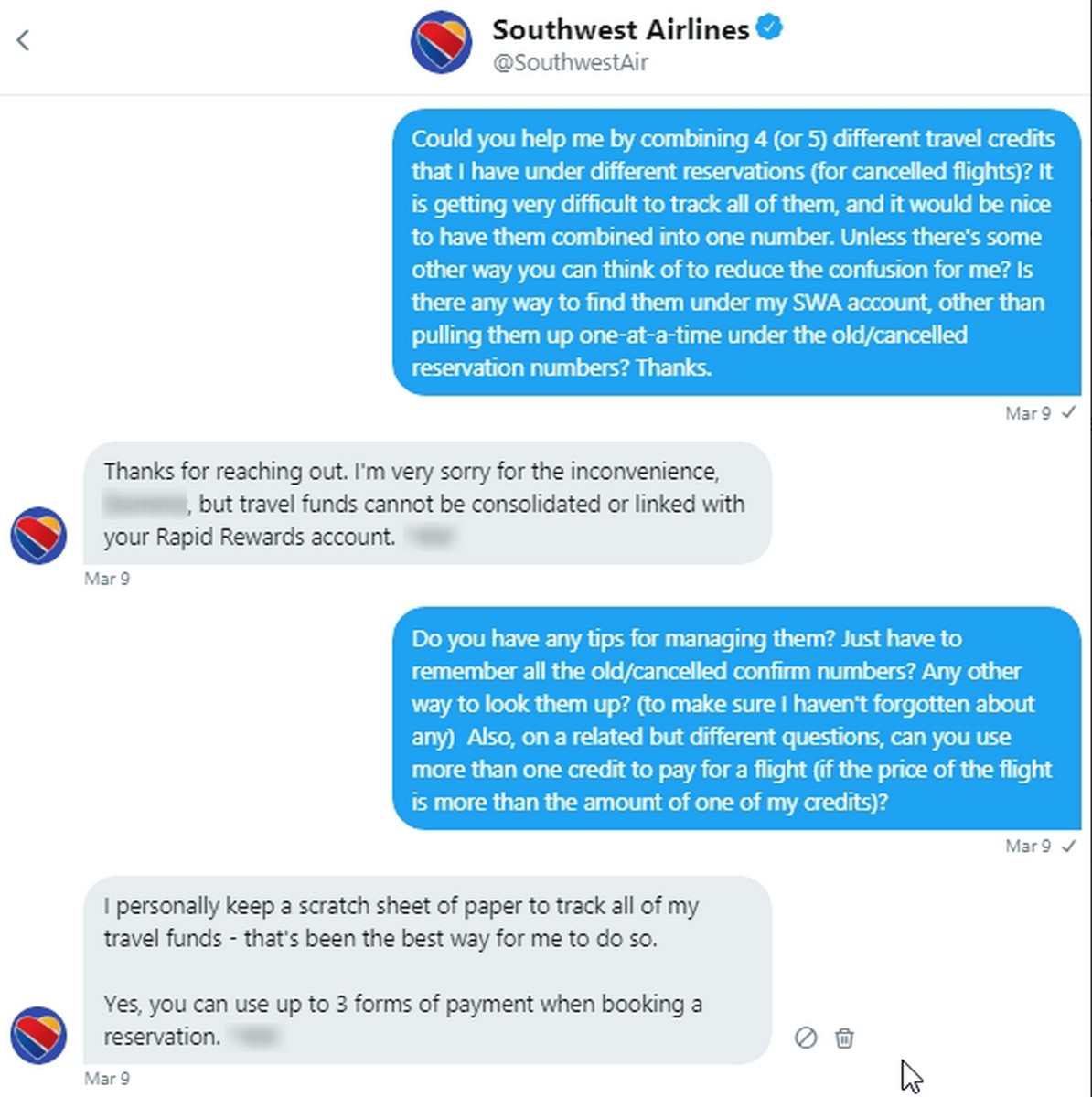How To Combine Multiple Southwest Airline Credits