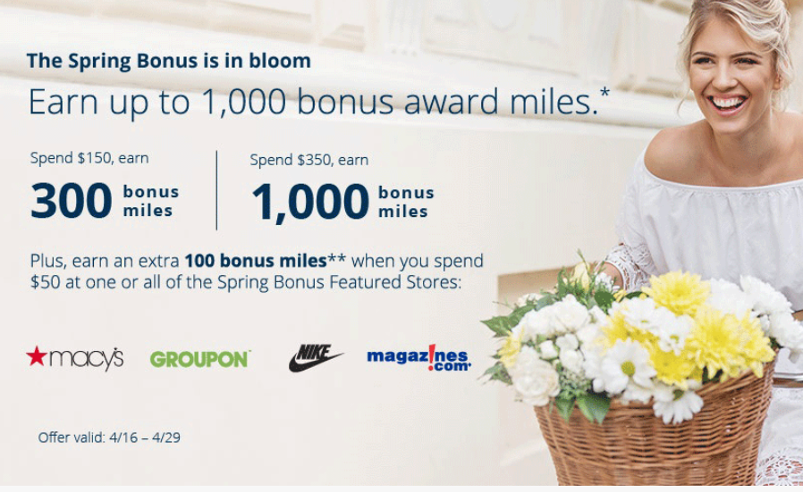 United MileagePlus Spring Bonus