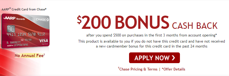 chase aarp 200 bonus