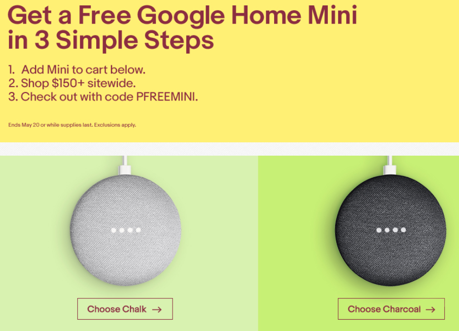 ebay Free Google Home Mini