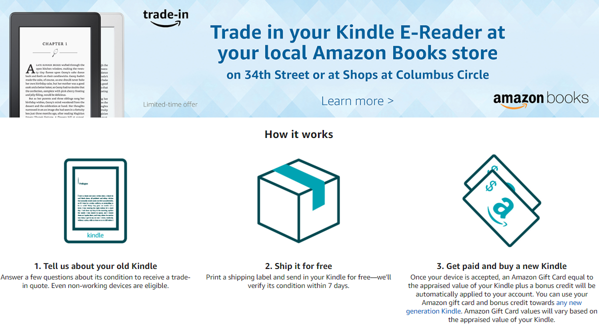 trade in kindle offer