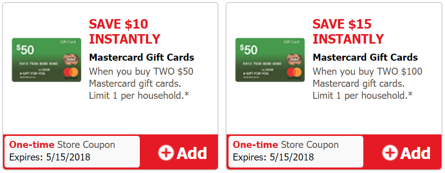 safeway MasterCard Gift Card Deals