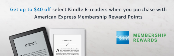 $40 Off Kindle E-readers With Membership Rewards