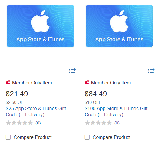 Costco iTunes Gift Card Deal
