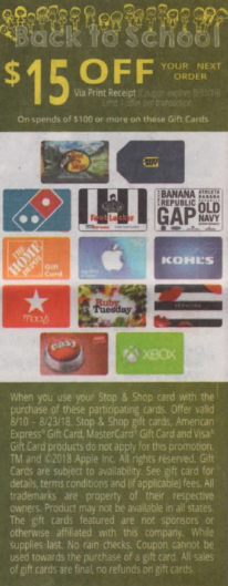 stop shop gift card deal