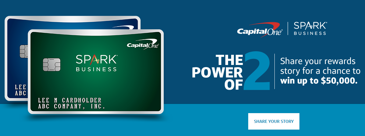 capital one spark card 50K